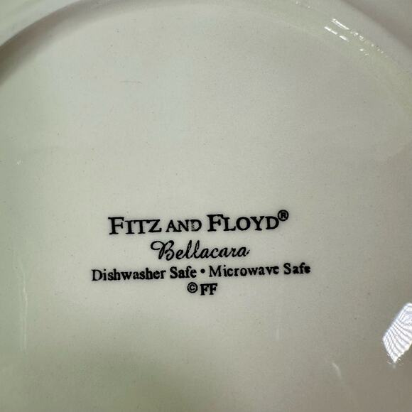 3/$20 Fitz And Floyd Bellacara Ceramic Dessert Bread Plate 6" Dishwasher Safe - Picture 3 of 4